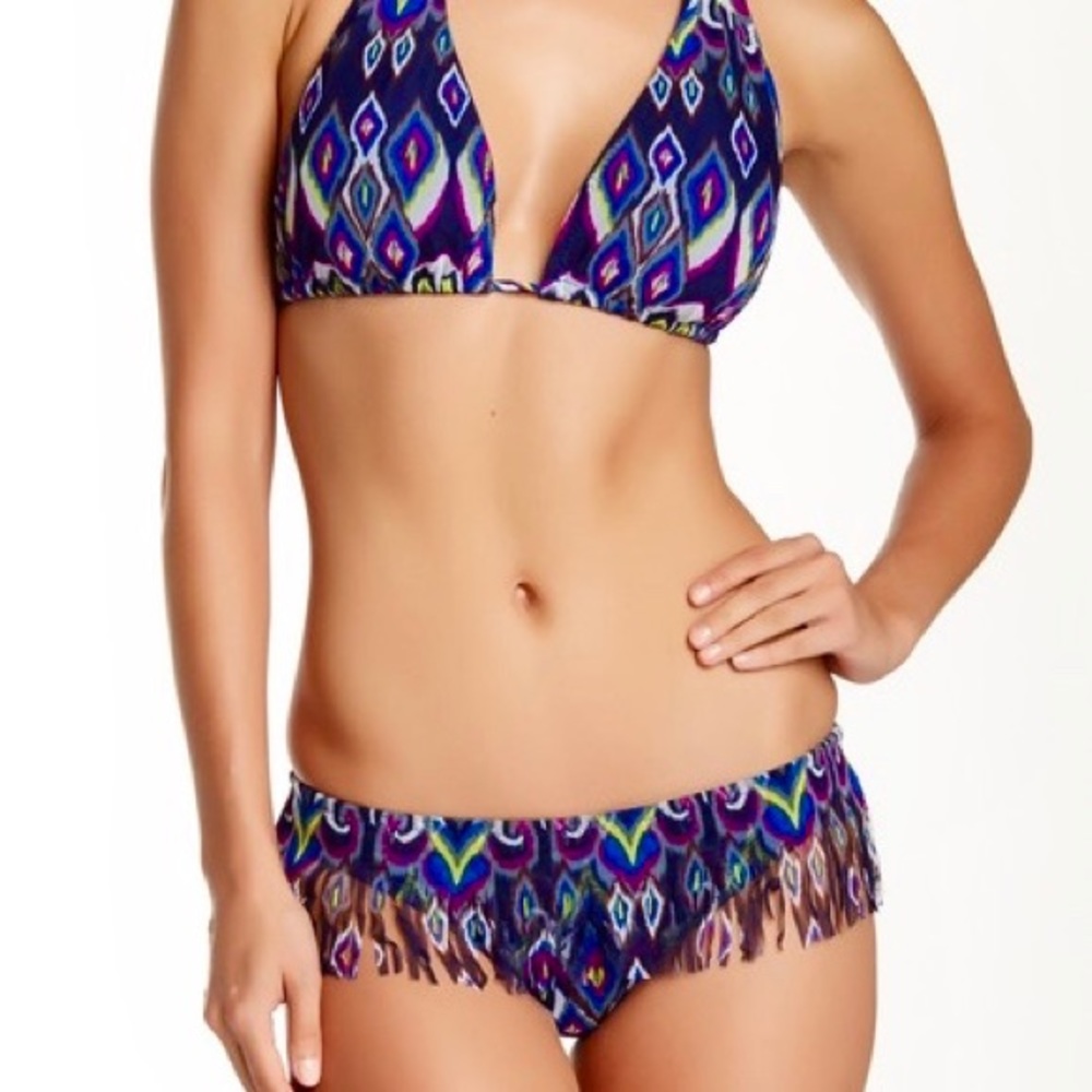 🌟 BECCA fringe hipster swimsuit bottoms